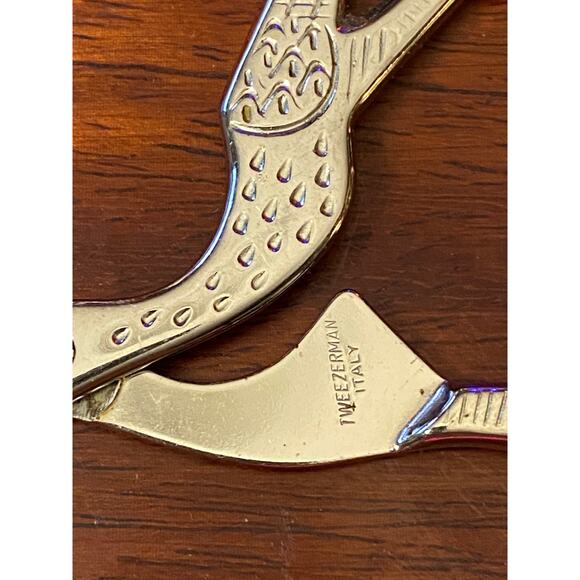 Stork Bird Shape Small Embroidery Sewing Scissors Italy Silvertone Notions VGUC - Picture 11 of 12